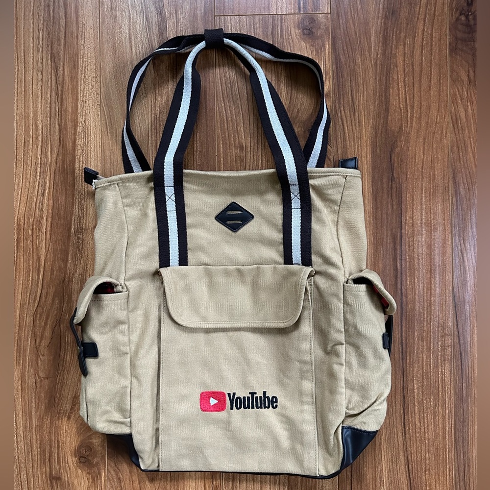 YouTube Embroidered Heritage Supply Company Backpack